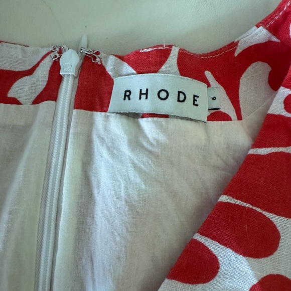 Rhode Mariana Dress in Red Caspian Lagoon Grande 6 - Picture 5 of 6